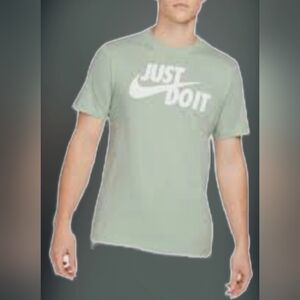 Nike Sportswear Just Do It 100% Cotton Men's T-Shirt Light Sage Green XXL